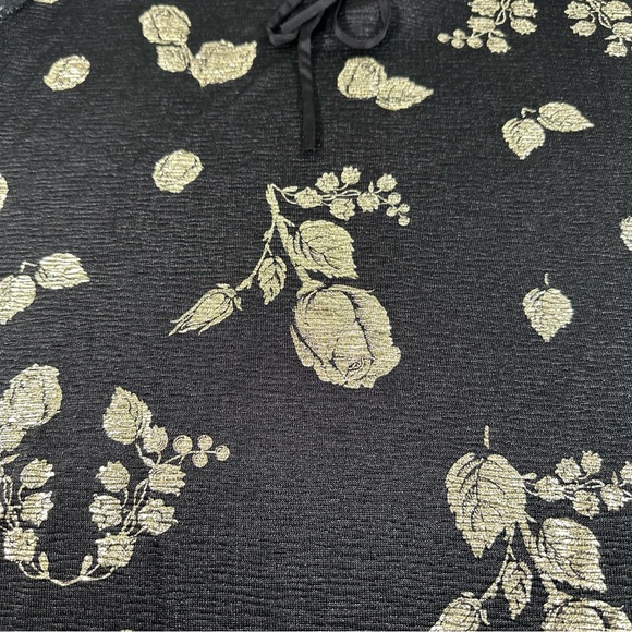 LuLaRoe elegant women’s size small black “SHEER” top With Gold Flowers - Picture 2 of 9